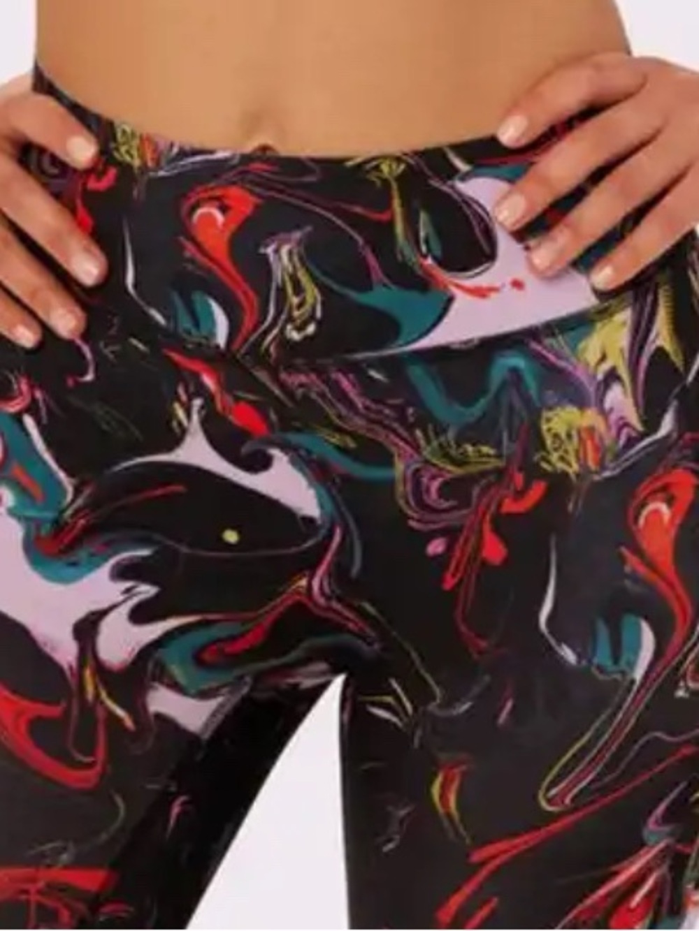 Parade Flex Leggings Multicolor Marble Print